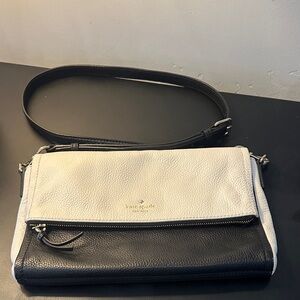 Kate Spade Two-Tone Black and White Leather Crossbody Bag